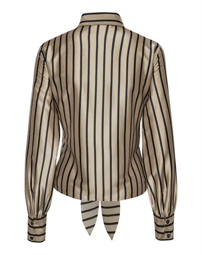 Karmamia Copenhagen - Lee Skjorte - Tan Stripe 